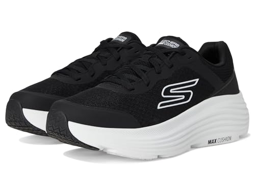 Skechers Herren Max Cushioning Endeavour Sneaker, Schwarz/Weiß, 43 EU von Skechers