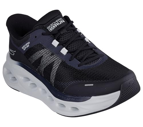Skechers Herren Max Cushioning Glide Step Aberdeen Hands Free Slip-In-Sneaker, schwarz / grau, 42.5 EU X-Weit Skechers Herren Max Cushioning Glide Step Aberdeen Hands Free Slip-In-Sneaker, schwarz / grau, 42.5 EU X-Weit von Skechers