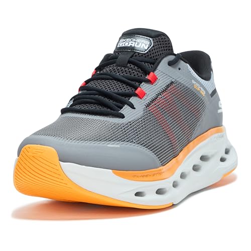 Skechers Herren Max Cushioning Glide Step Aberdeen Hands Free Slip-ins Sneaker, Grau/Mehrfarbig, 42 EU von Skechers