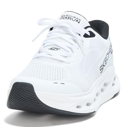 Skechers Herren Max Cushioning Glide Step Advert Hands Free Slip-In-Sneaker, Weiß/Schwarz, 47.5 EU von Skechers