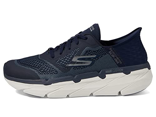 Skechers Herren Max Cushioning Slip-Ins – Athletic Workout Running Walking Schuhe mit Memory Foam Sneaker, Marineblau, 42.5 EU von Skechers