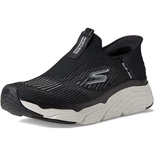 Skechers Herren Max Cushioning Slip-ins – Athletische Slip-on-Laufschuhe mit Memory-Schaum Sneaker, Schwarz, 40 EU X-Weit von Skechers