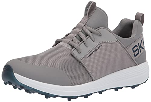Skechers Herren Max Golfschuh, Anthrazit/Blau Sport, 42.5 EU von Skechers