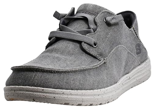 Skechers Herren Melson Volgo Canvas Slip On, GRAU, 46 EU von Skechers
