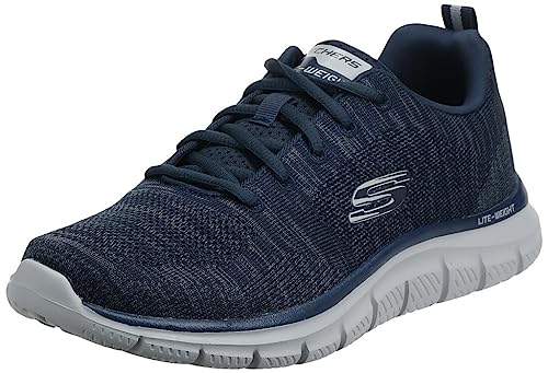 Skechers Herren Track-Front Runner Sneaker, Navy/Grey, 39.5 EU von Skechers