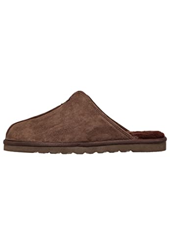 Skechers Herren Renten Palco Hausschuh, Chocolate Microfiber Suede, 42 EU von Skechers