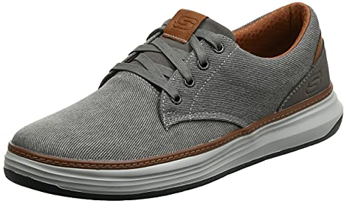 Skechers Herren Moreno Canvas Oxford Schuh, Beige Taupe TPE, 41 EU Weit von Skechers