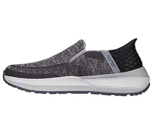 Skechers Herren Neville-Rovelo Slip-in Sneaker, Anthrazit/Hellgrau, 44 EU Weit von Skechers
