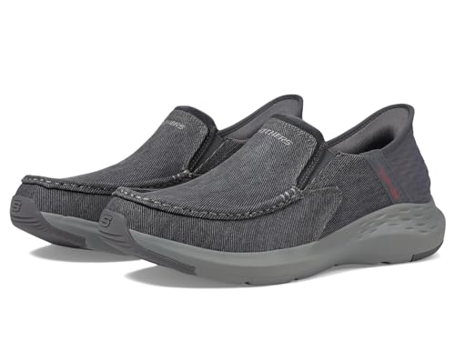 Skechers Herren Parson-Dewitt Twin Gore Moc Toe Slip-Ins, grau, 42.5 EU X-Weit von Skechers