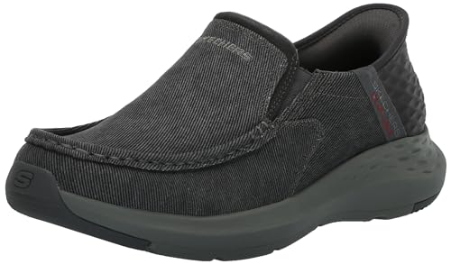 Skechers Herren Parson Dewitt Slip-in für Hände frei Mokassin, GRAU, 41 EU X-Weit von Skechers