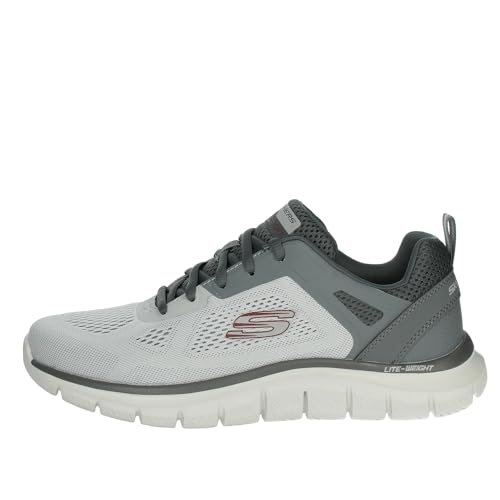 Skechers Herren Platform, Grau Engineered Mesh PU Charcoal Trim, 41 EU von Skechers