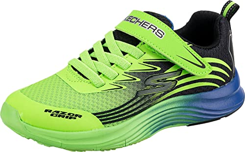 Skechers Herren Razor Grip Sneaker, Lime & Black Textile & Trim, 33 EU von Skechers