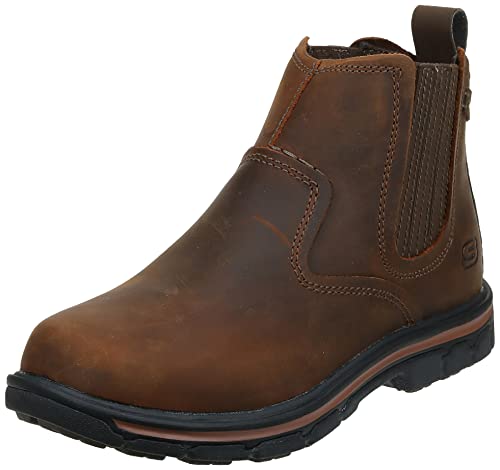 Skechers Herren Relaxed Fit Segment - Dorton Boot, Dunkelbraun, 40 EU von Skechers