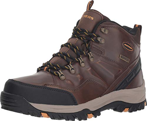 Skechers Herren Relment Traven Klassische Stiefel, Dark Brown Leather, 42.5 EU von Skechers