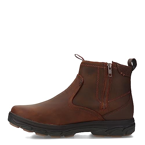 Skechers Herren Resment-Korver Chelsea Boot Seitlicher Reißverschluss Wanderstiefel, CDB, 42 EU Weit von Skechers