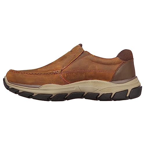 Skechers Herren Respected-Catel Moc Toe Slipper, Dunkelbraun, 40 EU von Skechers