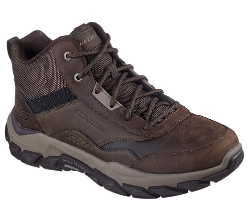 Skechers Herren Santoro Hopkins Wanderstiefel, Cocoa Leather/Synthetic/Mesh, 43 EU von Skechers