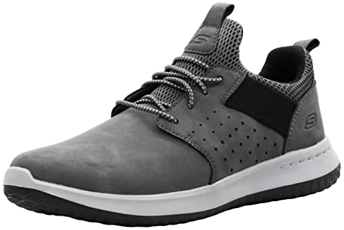 Skechers Herren Delson – Axton, Grau (grau / schwarz), 45.5 EU von Skechers