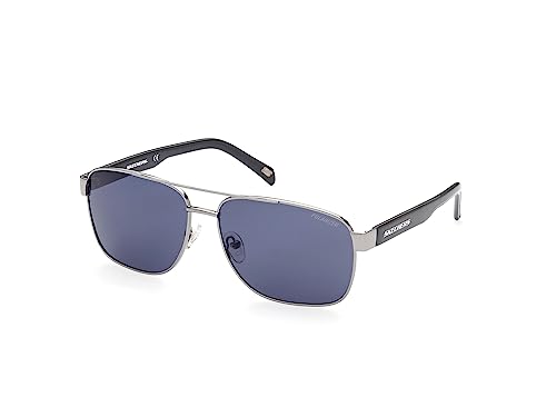 SKECHERS Unisex SE6160 Sonnenbrille, Shiny Gunmetal, 63 von Skechers