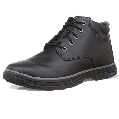 Skechers Herren Segment 2.0 Brogden Chukka-Stiefel, Black Leather, 39.5 EU von Skechers