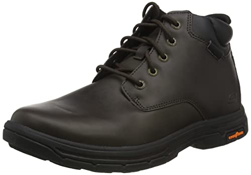 Skechers Herren Segment 2.0 Brogden Chukka-Stiefel, Cocoa Leather, 45 EU von Skechers