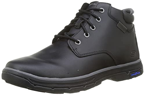 Skechers Herren Segment 2.0 Brogden Chukka-Stiefel, Black Leather, 41.5 EU von Skechers