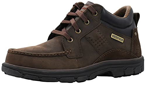 Skechers Herren Segment Melego Leather Chukka Waterproof Boot, schokoladenbraun, 44 EU von Skechers