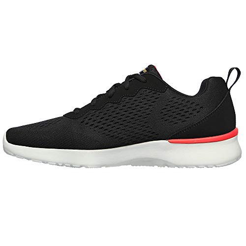 Skechers Herren Skech-air Dynamight Tuned Up Sneakers, Black Engineered Mesh Pu Gray Trim, 44 EU von Skechers