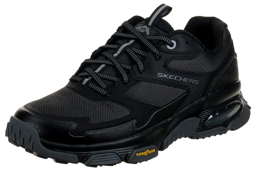 Skechers Herren Skech-Air Sleek Envoy Wanderschuh, Black Leather/Synthetic/Textile/Trim, 42.5 EU von Skechers