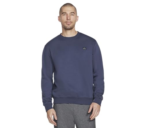 Skechers Herren Skech-Sweats Definition Crew Pullover, Blue Nights, Large von Skechers