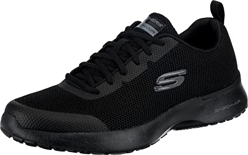 Skechers Herren Skech-air Dynamight Winly Sneaker, Black Knit Synthetic Black Trim, 42 EU von Skechers