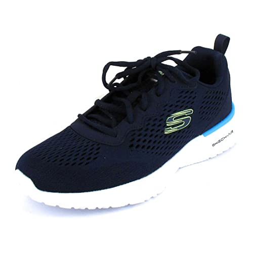Skechers Herren Skech-air Dynamight Tuned Up Sneakers ,Navy Engineered Mesh Pu Lime Trim,43 EU von Skechers