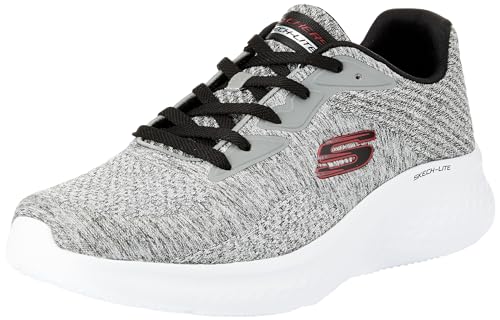 Skechers Herren Skech-lite Pro Faregrove Oxford, Grau/Rot, 40 EU von Skechers