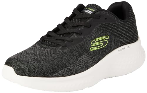 Skechers Herren Skech-lite Pro Faregrove Sneaker, Schwarzer Rundstrick-Synthetik-Besatz, 40 EU von Skechers