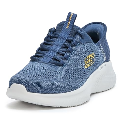 Skechers Herren Skech-lite Pro Sneaker, Navy Mesh Yellow Trim, 39 EU Skechers Herren Skech-lite Pro Sneaker, Navy Mesh Yellow Trim, 39 EU von Skechers