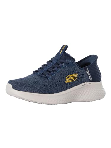 Skechers Herren Sneakers, Navy Mesh Yellow Trim, 41 EU Skechers Herren Sneakers, Navy Mesh Yellow Trim, 41 EU von Skechers