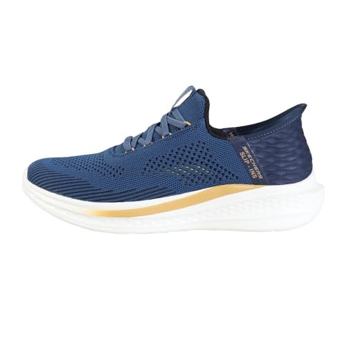 Skechers Herren Slade-Quinto Hands Free Slip-in Mokassin, blau, 44 EU von Skechers