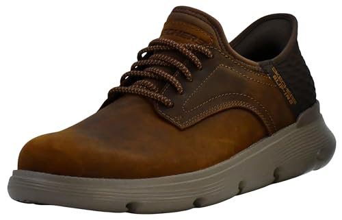 Skechers Herren Slip-Ins Garza-Gervin Casual Slip-on Schuhe Mokassin, Dark Chocolate, 10.5 X-Wide von Skechers