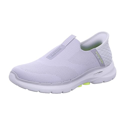 Skechers Herren Slip-ins: Go Walk 6 – Einfach Anzuziehende Wander Sneaker, GRAU, 46 EU X-Weit von Skechers