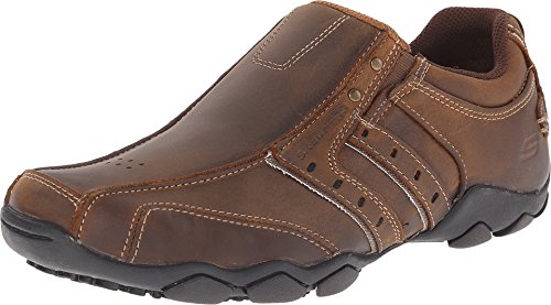 Skechers Herren Durchmesser Schlupfschuhe Diameter Bike Toe Run Off, Braun Dunkelbraun von Skechers