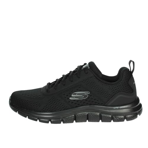 Skechers Herren Sneakers, Black Mesh/Synthetic, 41.5 EU von Skechers