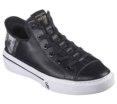 Skechers Herren Sneakers,Plimsolls, Schwarzes Leder, 47.5 EU von Skechers