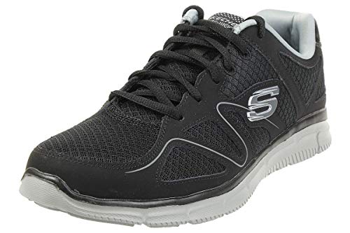 Skechers Herren Satisfaction-Flash Point Sneakers,Sports Shoes, Bkgy Black Gray, 39.5 EU von Skechers