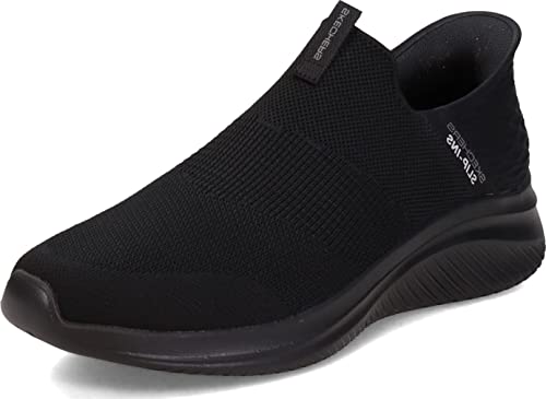 Skechers Herren Ultra Flex 3.0 Smooth Step sneakers,sports shoes, Black Knit Trim, 41 EU von Skechers
