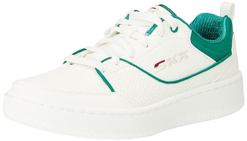 Skechers Herren Sport Court 92 Ottoman Platform, White Duraleather Green Trim, 44 EU Skechers Herren Sport Court 92 Ottoman Platform, White Duraleather Green Trim, 44 EU von Skechers