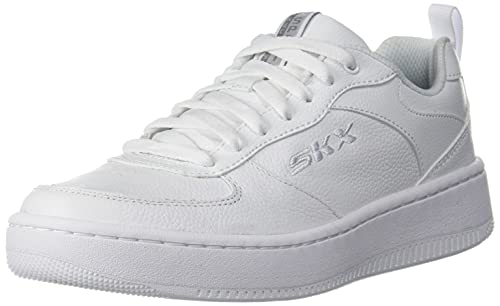 Skechers Herren Sport Court 92 Sneaker, White Leather/White Trim, 39 EU von Skechers