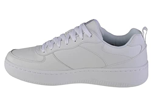 Skechers Herren Sport Court 92 Sneaker, White Leather/White Trim, 39.5 EU von Skechers