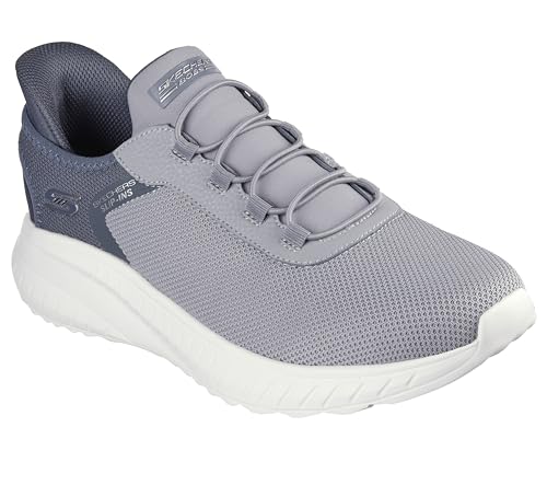 Skechers Herren Squad Chaos-Tough Walk Hands Free Slip-ins Sneaker, GRAU, 45 EU Weit von Skechers