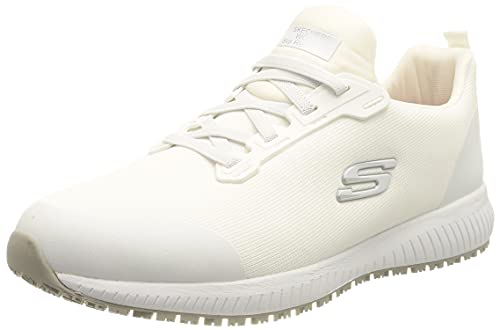 Skechers Herren Squad Sr Myton Sneaker, White Textile Synthetic, 44.5 EU von Skechers