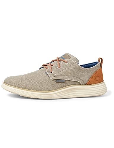 Skechers Herren Status 2.0 Pexton Derbys, Taupe Canvas, 39 EU von Skechers